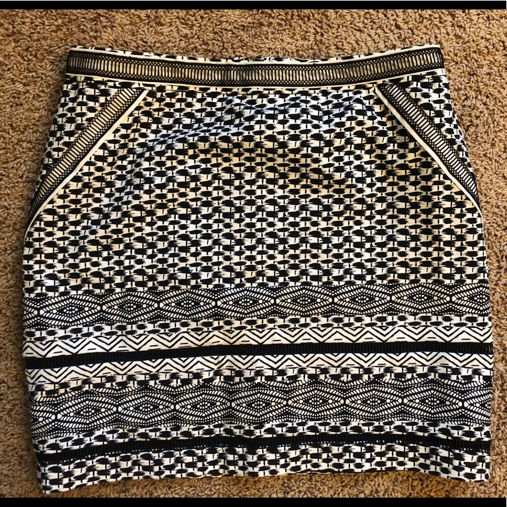 White House Black Market Patterned Mini